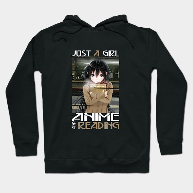 Just A Girl Who Loves Anime Ramen And Reading Japan Anime Hoodie by The Design Catalyst